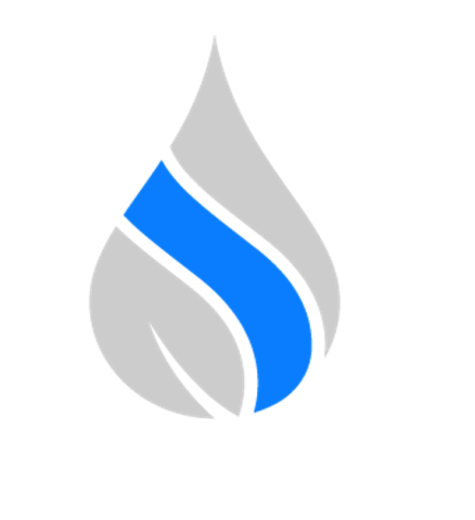 水 drop with middle section colored light blue